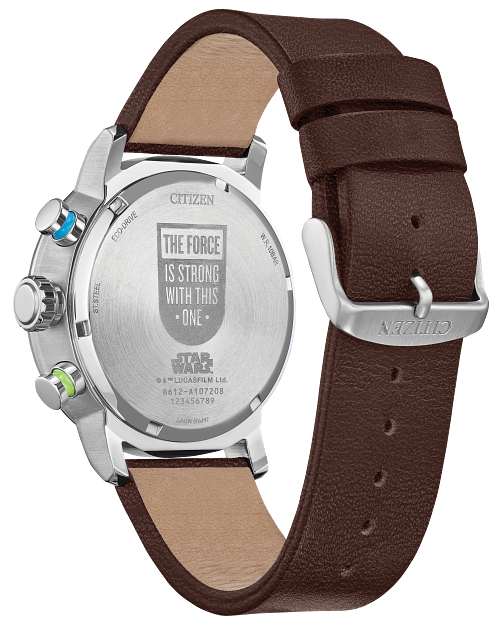 Luke Skywalker Blue Dial Leather Strap CA0768-07W | CITIZEN Luke Skywalker Blue Dial Leather Strap CA0768-07W | CITIZEN